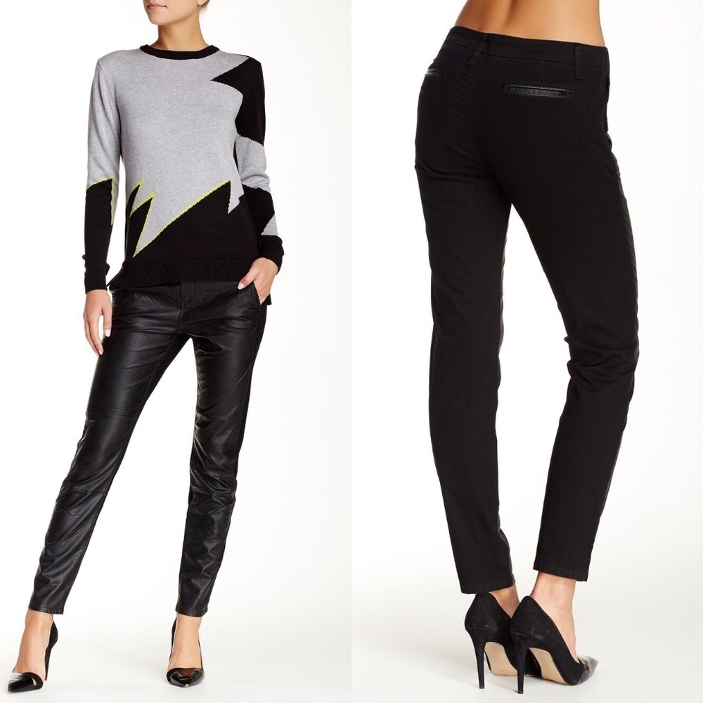 BLANKNYC Faux Leather Jogger Pant Size 26 (NWT)